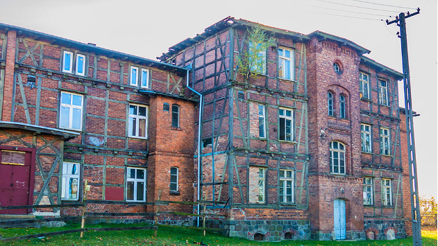 Jeden z budynków w KL Soldau, miejscu akcji „Lange”